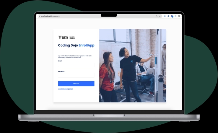 Enroll app sign-in interface